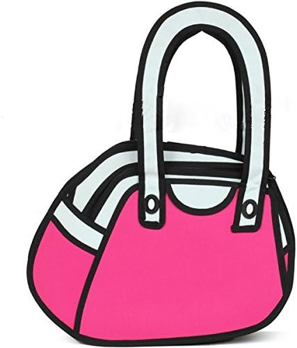 Totoab 2D Drawing 3D Jump Handbag Shoulder Canvas From Cartoon Paper Messenger F Girls