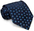 Paul Smith Navy Flowered Silk Necktie PS-TIES-09