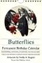 Butterflies Permanent Birthday Calendar