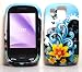 Blue Sky with Black Night Yellow Flower Butterfly Art Design Samsung A797 Flight Snap on Cell Phone Case