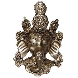 Ganesha Wall Hanging Brass D&eacute;cor Gifts 5 inches, Height: 8 inches (ganeshb038)