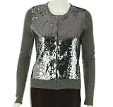 Sutton Studio Cashmere Sequin Front Sweater