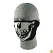 ZANheadgear Neoprene Skull Half Face Mask (White/Black)
