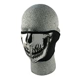 Zan Headgear Half Face Neoprene Mask Skull One Size Fits All OSFA WNFM002H