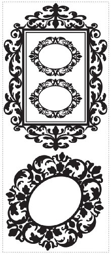 RoomMates RMK1347GM Deco Frames Peel & Stick Wall Decals