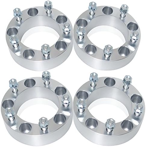4pcs 1.5" 5x5 to 5x5 Wheel Spacers Adapters with 1/2" Studs for 5 Lug 5x127 Jeep Commander, Grand Cherokee, Wrangler 2007-2015