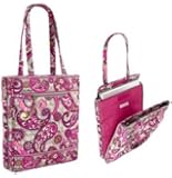 Vera Bradley Laptop Travel Tote in Paisley Meets Plaid