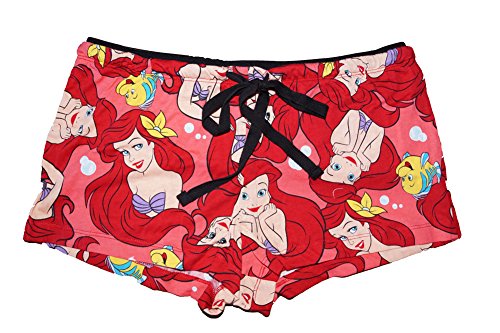 Disney Princess Ariel and Flipper Junior's Pajama Boxer Shorts - Red