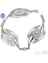 Sterling Silver Bracelet Flight Of Swallows