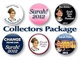 Six Sarah Palin 2012 Collector Buttons