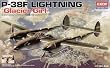 P-38f Lighting Glacier Girl Wwii Us Army Fighter 1-48 Academy