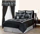 8 Piece King Rosalyn Jacquard Bedding Comforter Set