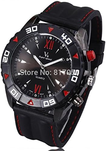 SunShine Day 2015 New Fashion Sport V6 Stylish Blue Dial Watches Rubber Strap Military Army Men Cool Wrist Quartz Watch