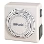 Woods 59201 Lamp and Appliance Timer with Grounded 3-Prong Outlet, Repeats Weekly