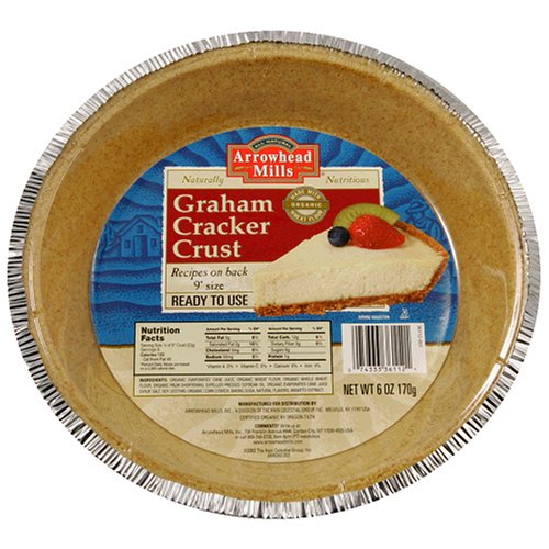 Arrowhead Mills Graham Pie Crust, 6-Ounce Shells (Pack of 9) by Arrowhead Mills