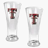 Texas Tech Red Raiders 2 Piece 19 oz Pilsner Glass Set