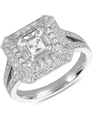 14K White Gold 1.25cttw Round Diamond Fashion Ring