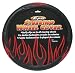 Red Tip Flames Steering Wheel Cover