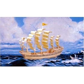 Ancient Sailboat 3D Woodcraft Construction Kit