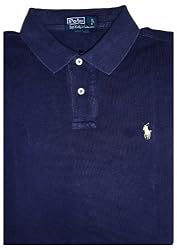 Men's Polo By Ralph Lauren Short Sleeve Polo Shirt Newport Blue Size Medium Custom Fit