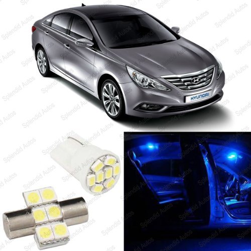 Splendid Autos Ultra Blue LED Sonata Interior Package Deal 2011 and Up (4 Pieces)