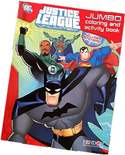 Justice League Jumbo Coloring and Activity Book with Stickers