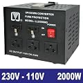 2000W USA SPANNUNGSWANDLER 230/220V auf 110V step-down / step-up