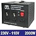 2000W USA SPANNUNGSWANDLER 230/220V auf 110V step-down / step-up