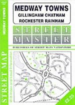 Medway Towns, Rochester, Gillingham, Chatham, Rainham (Streetmaster Street Maps)