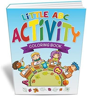Alphabet Coloring Books Bundle Includes a Flower Design Coloring and Little ABC Activity Coloring Book with 100+ Learning and Fun Activity Pages