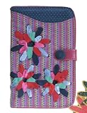 Loop NYC Cotton Frame Multipurpose Indexer Wallet -- Purple