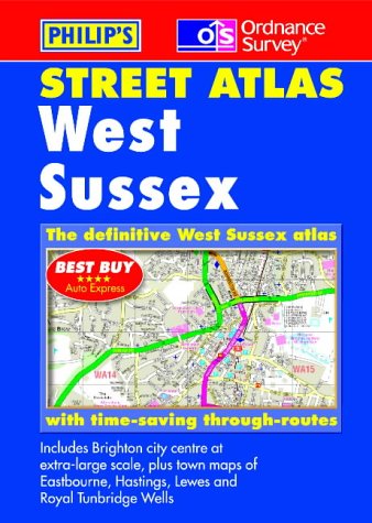 City Travel Guides Discounted  Books : Ordnance Survey/Philip's Street Atlas West Sussex (Pocket Street Atlas)