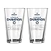 NFL Fantasy Football Champion Satin Etch Pint, 16-ounce, 2-Pack
