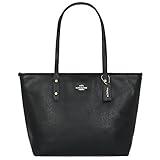 [コーチ] COACH バッグ(トートバッグ) F36875 ブラック ラグジュアリー クロスグレーン レザー シティー ジップ トップ トート レディース [アウトレット品] [ブランド] [並行輸入品]
