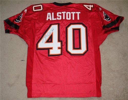 Mike Alstott Autographed/Hand Signed Tampa Bay Buccaneers/Bucs Authentic Jersey