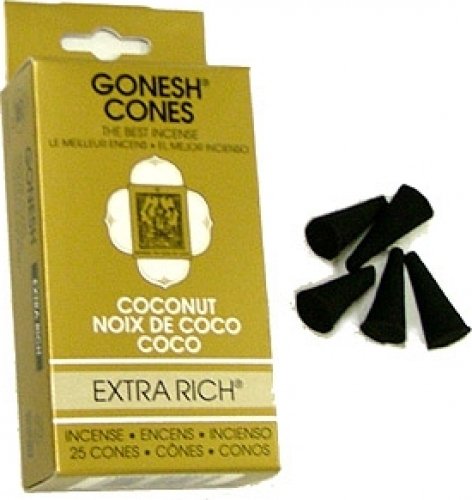 Coconut - Gonesh Incense Cones - Pack of 25