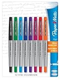 Papermate Flair Porous Point Pens, Ultra Fine Point, Assorted Ink, 8/Pack - 62145