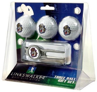 James Madison Dukes 3 Golf Ball Gift Pack W/ Kool Tool - Ncaa College Athletics