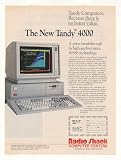 1987 Radio Shack Tandy 4000 Personal Computer Print Ad