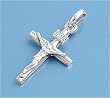 Sterling Silver Pendant - Crucifix - 27mm Height