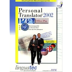 Personal Translator 2002 Office plus Deutsch/Englisch