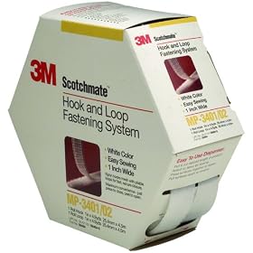 3M™ Scotchmate™ Reclosable Fastener MP3401 MP3402 White, 1 in x 5 yd 150.0... by 3M Scotch Mate