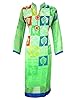 Embroidered Georgette Kurti Ethnic Wear Tunic Dress Caftans Medium (Green)