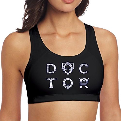 TIKE Women's Doctor Tardis Who Element Sports Waistcoat Black Size S