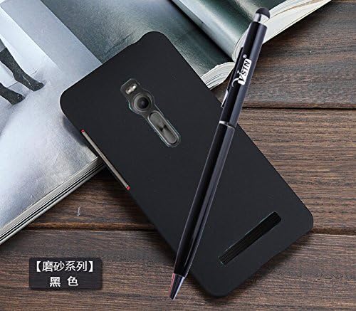 ASUS ZenFone 2 ZE500CL case, KuGi ® High quality ultra-thin PC Case Cover with screen protector &amp; STYLUS PEN For ASUS ZenFone 2 ZE500CL 5 inch (Black)