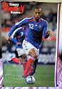 Thierry Henry POSTER playing for French team in World Cup 23.5 x 34 in action soccer football