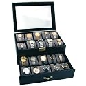 20 Watch Glass Top Showcase Displays Jewelry Box