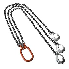 Mazzella TOS Mechanical Alloy Chain Sling, Fixed-Leg, Grade 100, Load Capacity at 60°