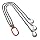 Mazzella TOS Mechanical Alloy Chain Sling, Fixed-Leg, Grade 100, Load Capacity at 60°