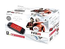 Sony PSP 3000 Series Slim and Lite Handheld Console (Black) with FIFA 09 (PSP)